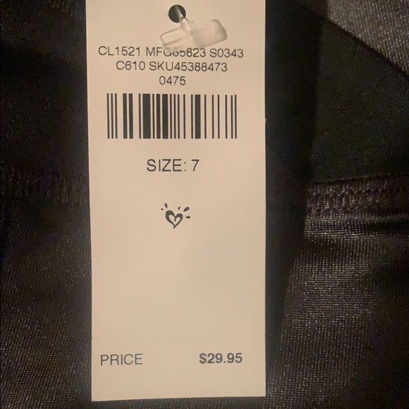 Justice Active- High Waist Ankle Legging- Size 7 - Picture 5 of 5